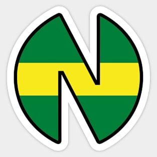 N Soccer Team Shirt 10 Sticker